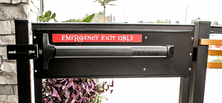 emergency push bar installation in Kendall